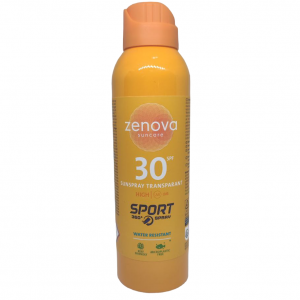 Солнцезащитный спрей Zenova Suncare Sun Spray Transparant Sport SPF 30 прозрачный водостойкий 200 мл (116777)