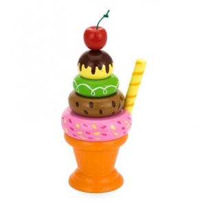 Игровой набор Viga Toys "Мороженное с фруктами. Вишенка"