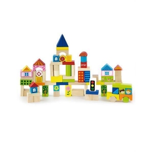 Набор строительных блоков Viga Toys "Зоопарк" 50 шт.