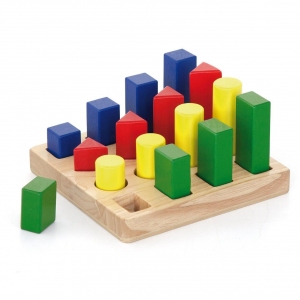Набор деревянных блоков Viga Toys "Форма и размер" (51367)